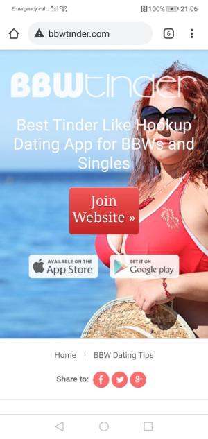 BBWtinder sign up